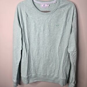 Southern Tide Sweater Mens Medium Green Nautical Seafoam Pullover Preppy Casual